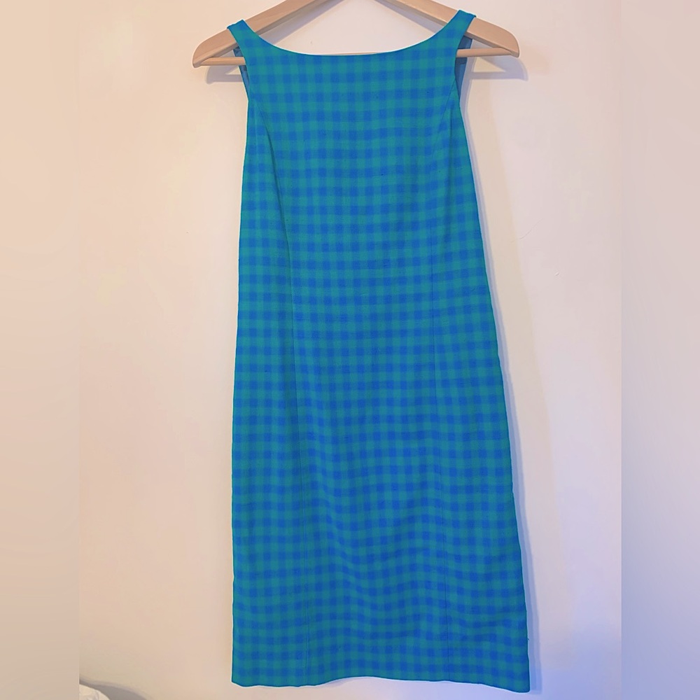 J. Crew Jackie O midi dress checkered